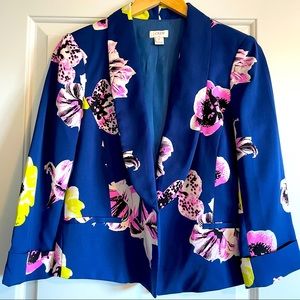J Crew Floral Blazer